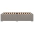 Estructura de cama sin colchón tela gris taupe 80x200