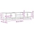 Mueble para TV madera de ingeniería roble marrón 180x35x41