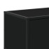 Mueble de TV madera de ingeniería negro 180x35x41