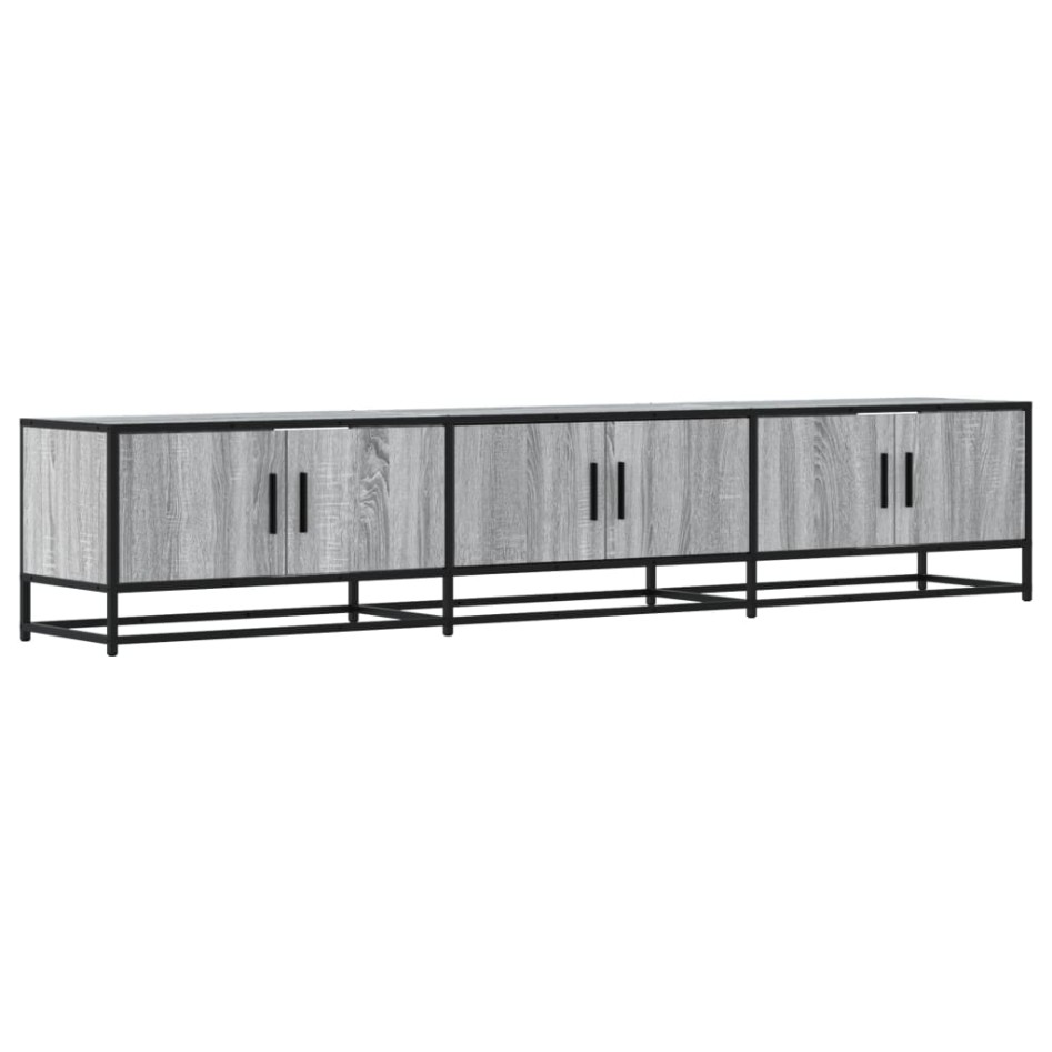 Mueble para TV madera de ingeniería gris Sonoma 210x35x41
