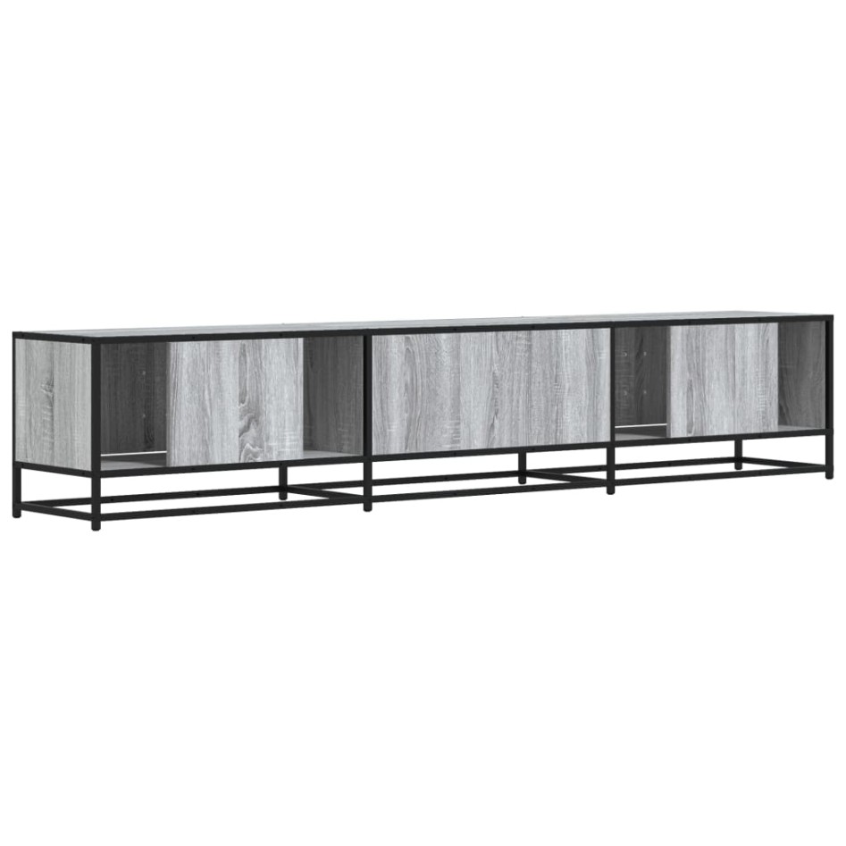 Mueble para TV madera de ingeniería gris Sonoma 210x35x41