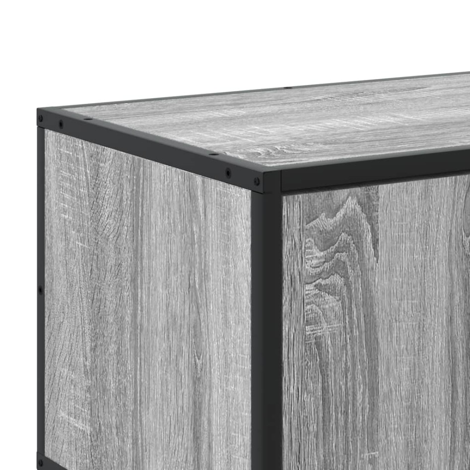 Mueble para TV madera de ingeniería gris Sonoma 210x35x41