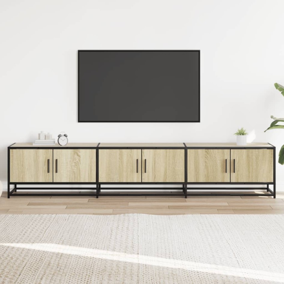 Mueble para TV madera de ingeniería roble Sonoma 210x35x41