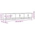 Mueble para TV madera de ingeniería roble Sonoma 210x35x41