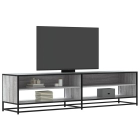 Mueble de TV madera de ingeniería gris Sonoma 180,5x40x46