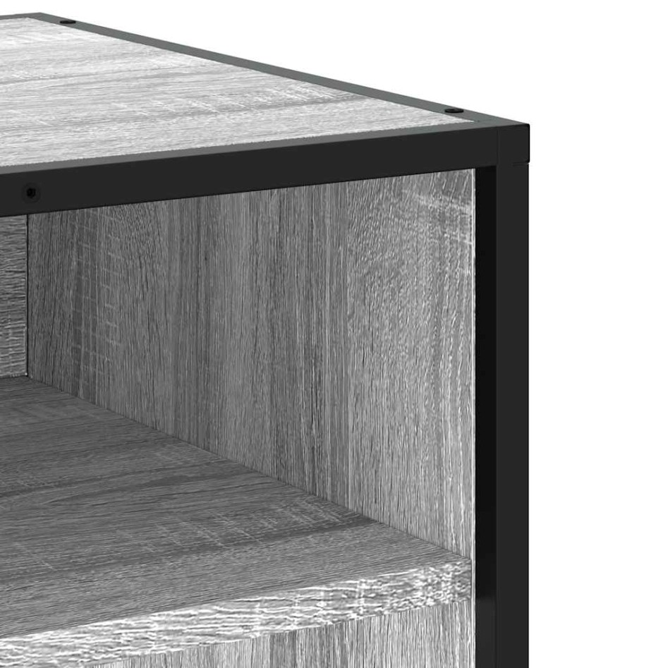 Mueble de TV madera de ingeniería gris Sonoma 180,5x40x46