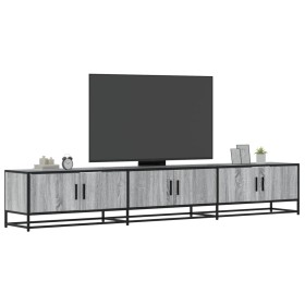 Mueble para TV madera de ingeniería gris Sonoma 240x35x41
