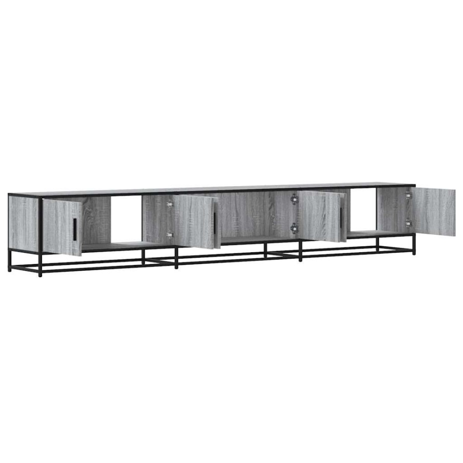 Mueble para TV madera de ingeniería gris Sonoma 240x35x41