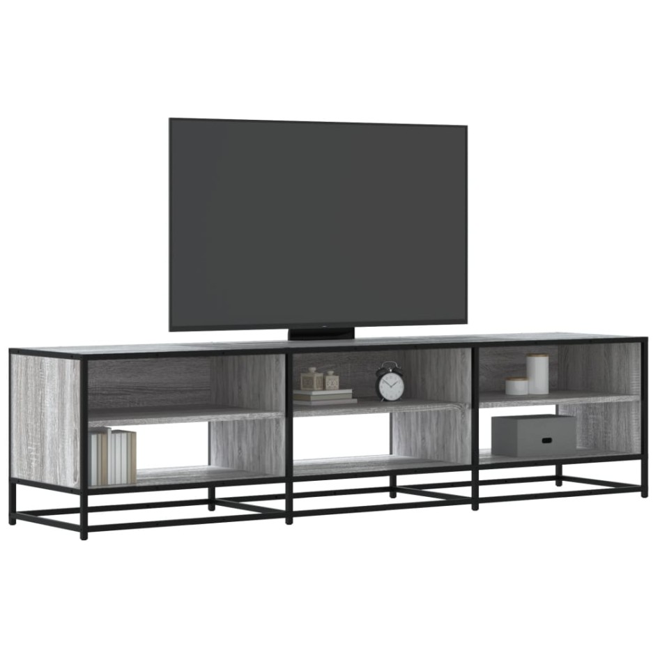 Mueble de TV madera de ingeniería gris Sonoma 180x40x46