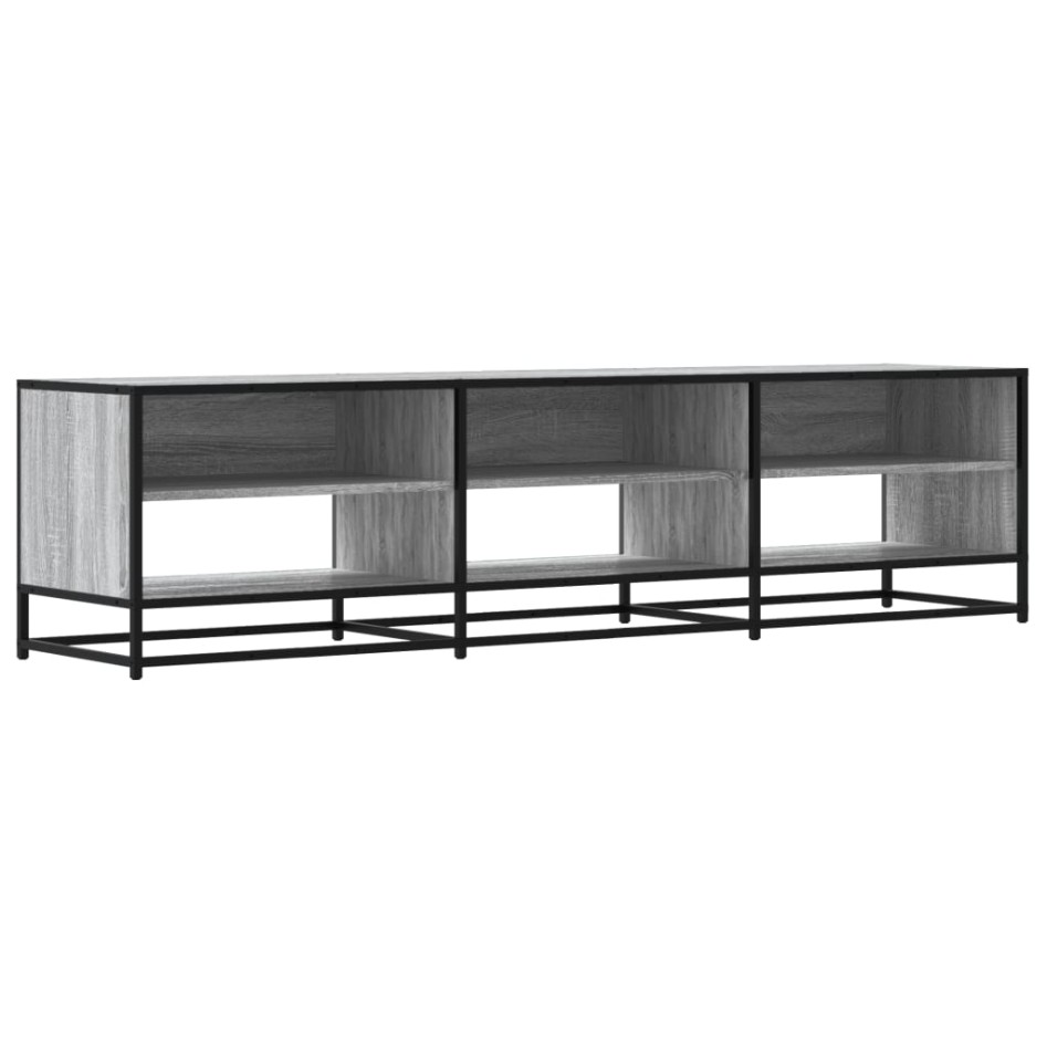 Mueble de TV madera de ingeniería gris Sonoma 180x40x46