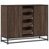 Aparador de madera de ingeniería marrón roble 92x35x76