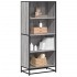 Estantería de madera de ingeniería gris Sonoma 60x35x139