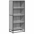Estantería de madera de ingeniería gris Sonoma 60x35x139
