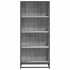 Estantería de madera de ingeniería gris Sonoma 60x35x139