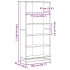 Estantería madera de ingeniería roble ahumado 80,5x35x170,5