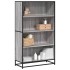 Estantería de madera de ingeniería gris Sonoma 80,5x35x139