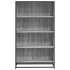 Estantería de madera de ingeniería gris Sonoma 80,5x35x139