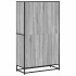 Estantería de madera de ingeniería gris Sonoma 80,5x35x139