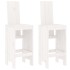 Set de mesa y taburetes altos jardín 3 pzas madera pino