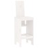 Set de mesa y taburetes altos jardín 3 pzas madera pino