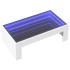 Mesa de centro con Infinity LED blanco 90x50x30
