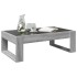 Mesa de centro con Infinity LED gris Sonoma 90x53x30