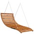 Tumbona columpio con toldo madera maciza abeto acabado de