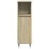 Set de muebles de baño 3 pzas madera contrachapada roble