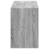 Mueble de TV de pared con luces LED gris Sonoma 130x31x45