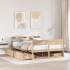 Estructura de cama sin colchón madera maciza de pino 160x200