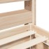Estructura de cama sin colchón madera maciza de pino 100x200