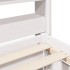 Estructura de cama sin colchón madera de pino blanca 140x190