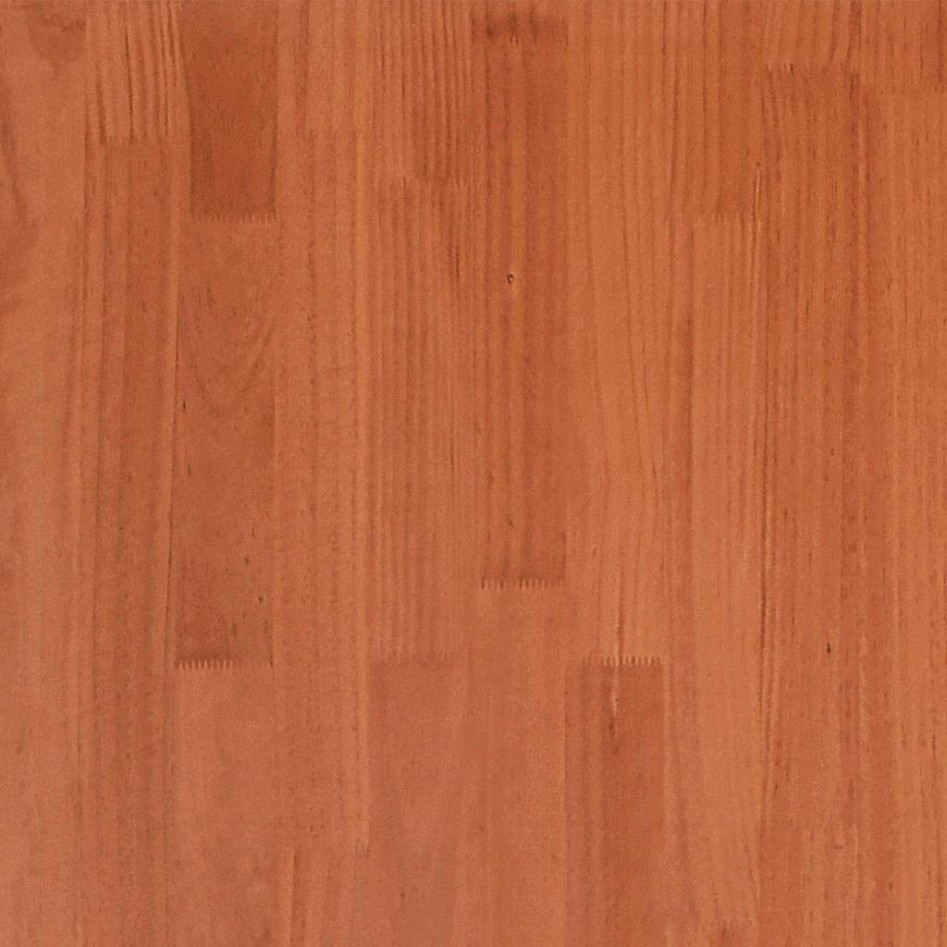 Cama sin colchón madera maciza de pino marrón cera 160x200