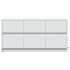 Mueble de TV con LED madera de ingeniería blanco 100x34x50