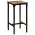 Set de mesa alta y taburetes 3 pzas madera maciza mango y