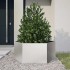 Jardinera hexagonal de acero inoxidable 104x90x45