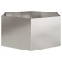 Jardinera hexagonal de acero inoxidable 104x90x45