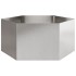 Jardinera hexagonal de acero inoxidable 104x90x45