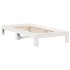 Estructura cama sin colchón madera maciza pino blanca