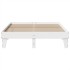 Estructura de cama sin colchón madera de pino blanca 140x200