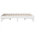 Estructura de cama sin colchón madera de pino blanca 140x200