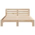 Estructura de cama sin colchón madera maciza de pino 160x200