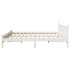 Cama sin colchón madera maciza de pino blanca 180x200