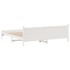 Cama sin colchón madera maciza de pino blanca 180x200
