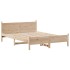 Estructura de cama sin colchón madera de pino blanco 150x200