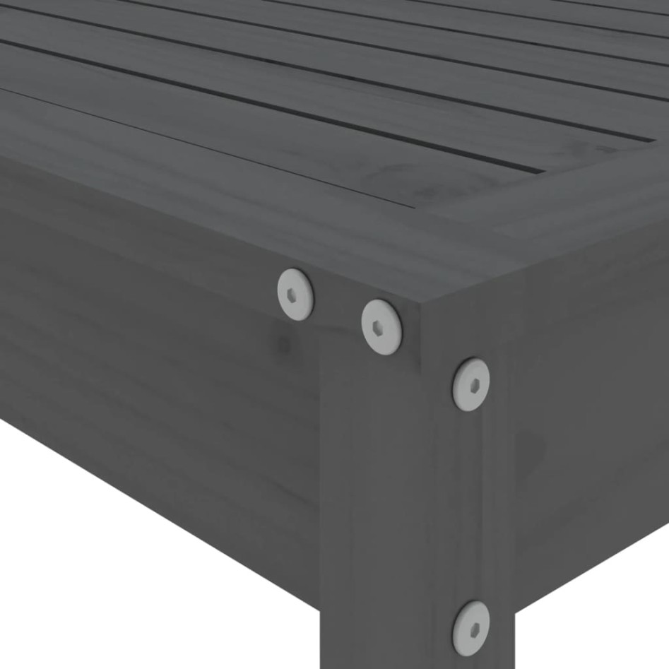 Set de mesa y taburetes altos jardín 5 piezas madera pino