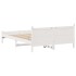 Estructura de cama sin colchón madera de pino blanco 135x190