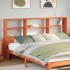 Cabecero de cama almacenaje madera maciza pino marrón 180