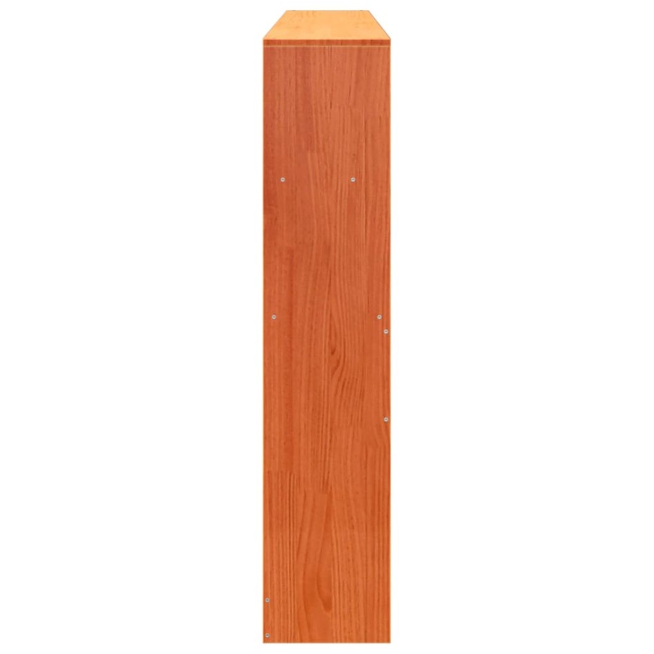 Cabecero de cama almacenaje madera maciza pino marrón 180