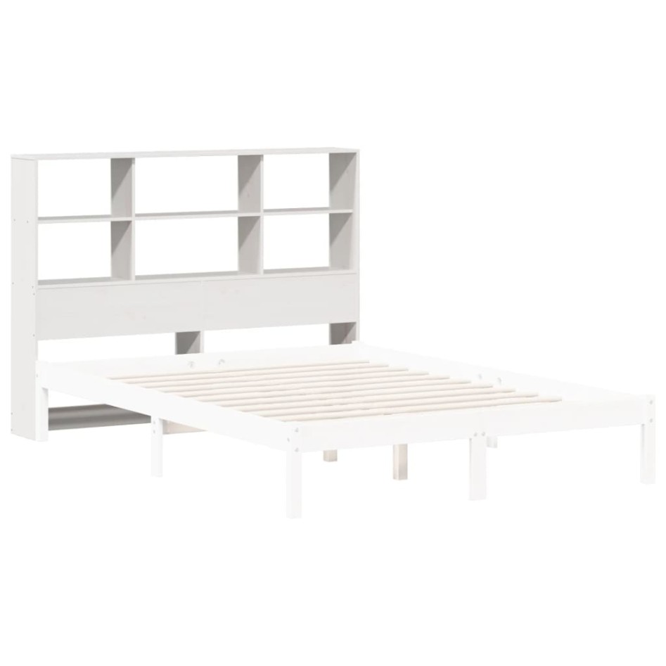 Cabecero de cama almacenaje madera maciza pino blanco 150